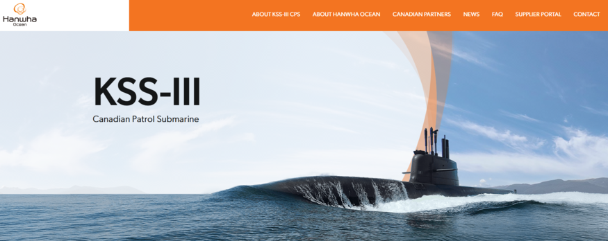 Hanwha Ocean Launches Canadian Submarine Website… Full-Scale Bid Promotion