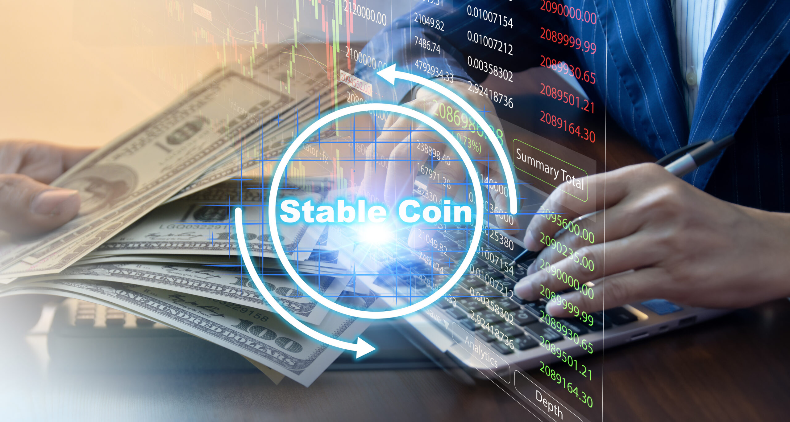 The concept of using stablecoins in the financial system