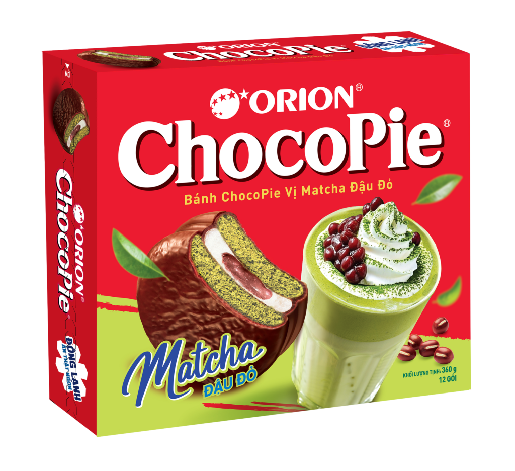Orion Expands Product Lineup in Vietnam with New Matcha Red Bean Choco Pie