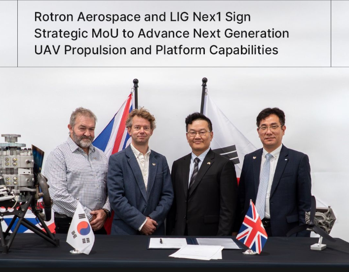 LIG Nex1 Teams Up with U.K.’s Rotron Aerospace to Develop Next-Generation Medium UAVs